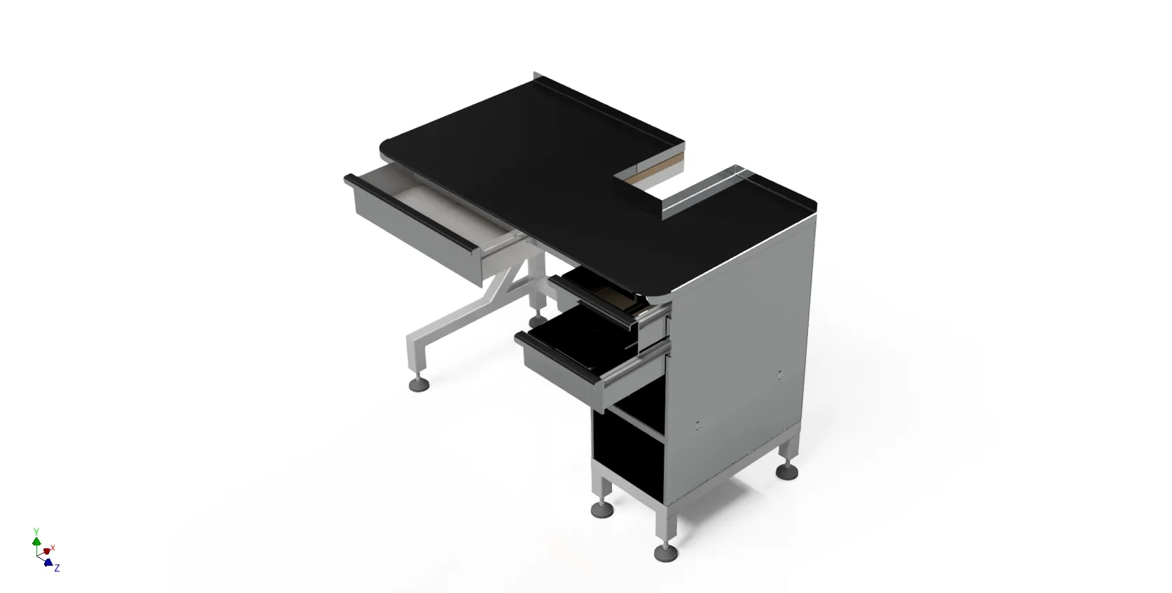CAD model for a custom production machine